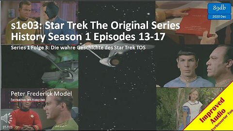 s1e03: Star Trek The Original Series History Season 1 Episodes 13-17