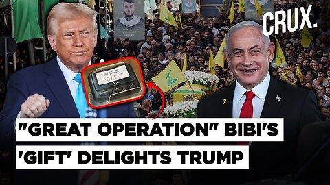 Netanyahu Gifts Donald Trump A Golden Pager To 'Commemorate' Israel's Deadly Attack On Hezbollah