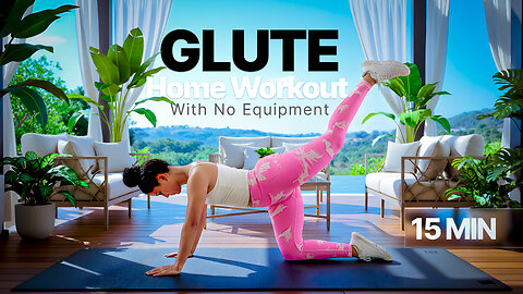 How to Lift, Shape & Burn Your Glutes Workout at Home in 15 Minutes (No Equipment)