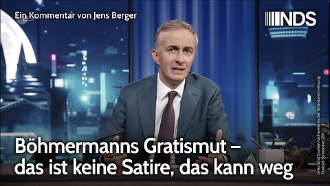 Böhmermanns Gratismut – das ist keine Satire, das kann weg | Jens Berger | NDS