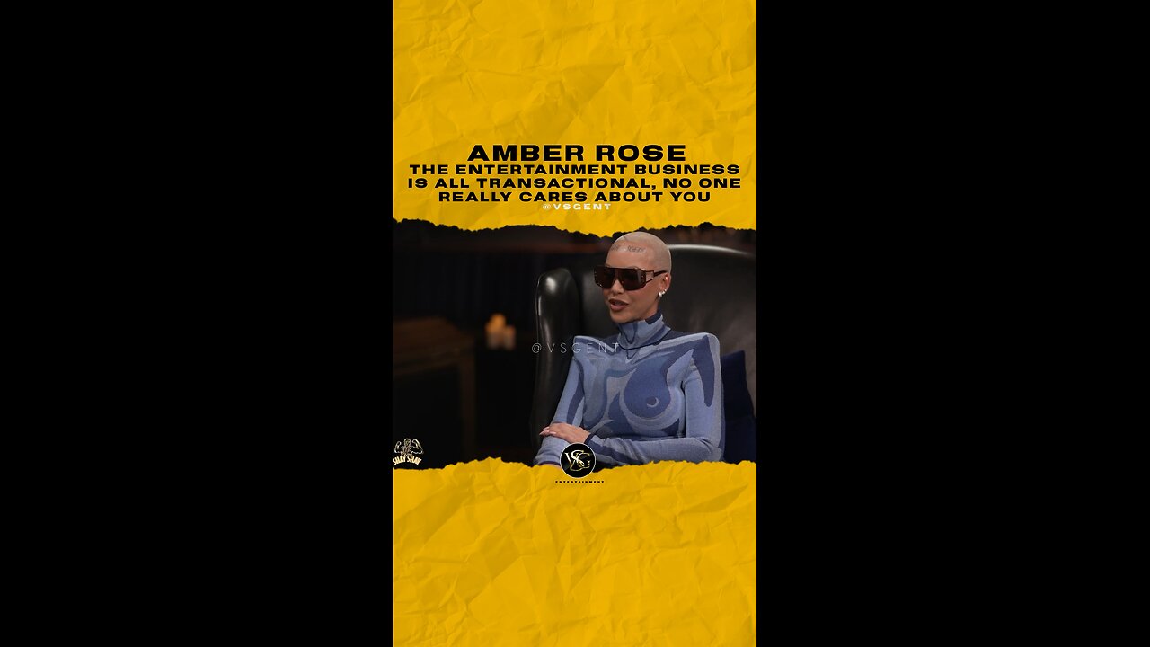 @amberrose The entertainment business is all transactional, no one really cares about you