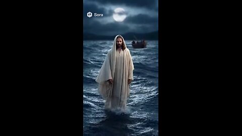 Jesus walking on water