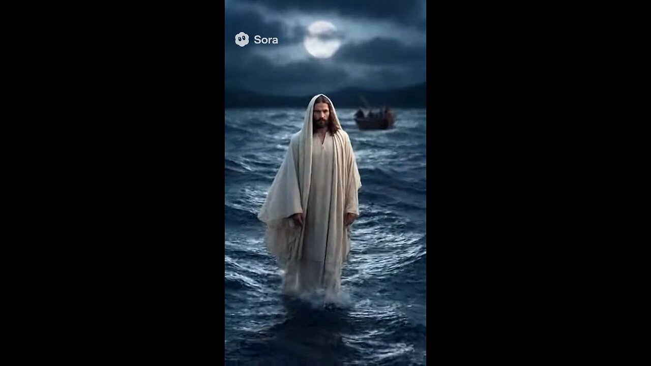 Jesus walking on water