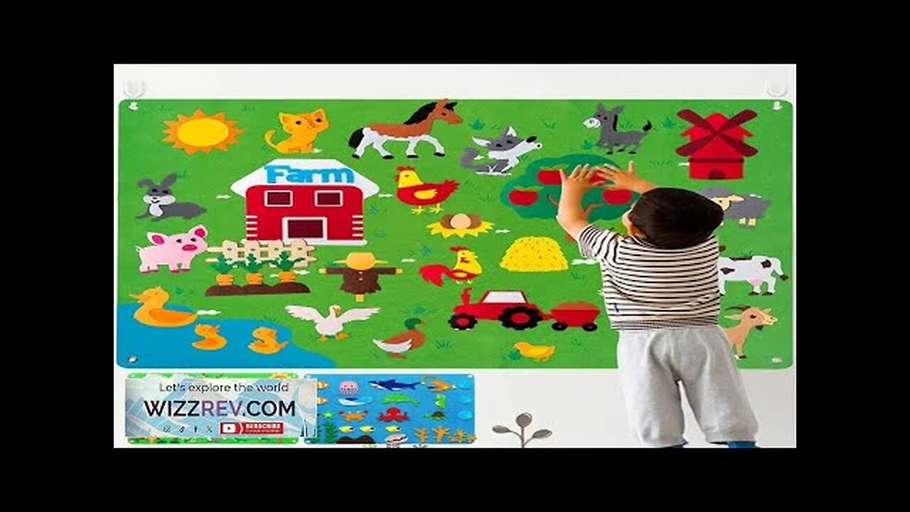 Felt Board Stories Set Montessori Ocean Farm Animal Family Interactive Preschool Education Review