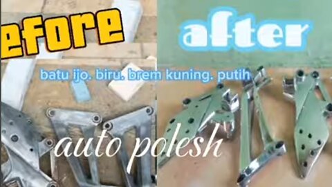 Making polished metal clear