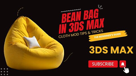 Bean bag chair in 3ds max with cloth modifier