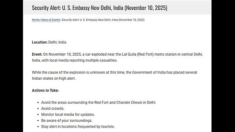 At least 8 people were killed and others injured after car explosion near Red Fort