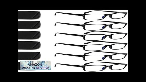 Kerecsen 6-Pack Reading Glasses Blue Light BlockingSpring Hinge Readers for Men Review