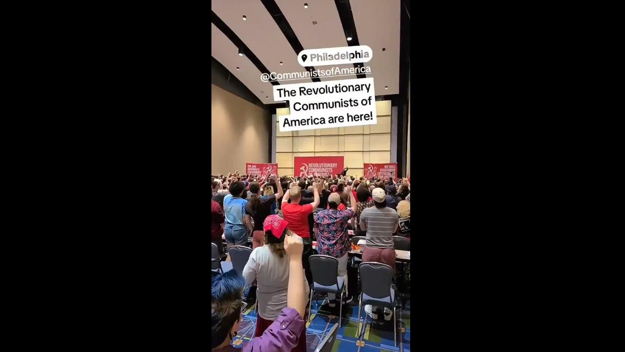 Revolutionary Communists of America Meeting in Philadelphia Chanting “RCA, RCA, RCA”