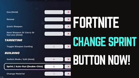 How to Change Sprint Button on Fortnite: Easy Steps!