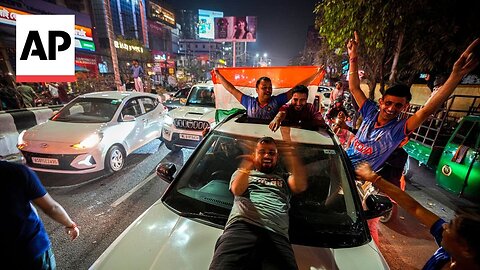 Celebrations in India after cricket team wins Champions Trophy