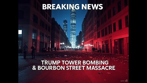 More in coming Chaos? War With China? Trumo Tower Bombing & Bourbon Street Massacre