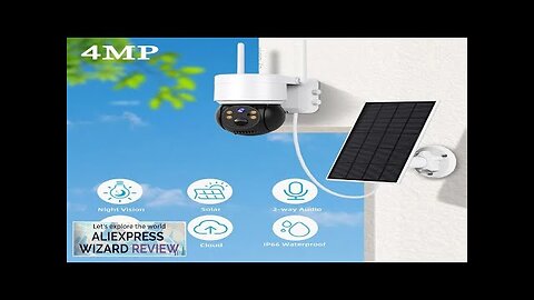 Solar Camera WIFI Outdoor 4MP HD Wireless Security CCTV Waterproof Night Vision Review