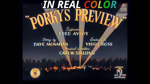 🐷 Porky’s Preview (1941) — In Real Color | Full Classic Cartoon