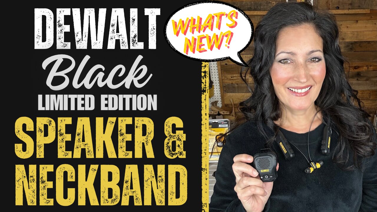 COMPARING the DEWALT YELLOW VS BLACK WEARABLE SPEAKER & NECKBAND, What's NEW? What stayed the SAME?