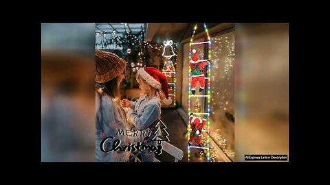 Creative LED Doll Light Santa Claus Christmas Figurine Climbing Ladder Holiday Decoration Review