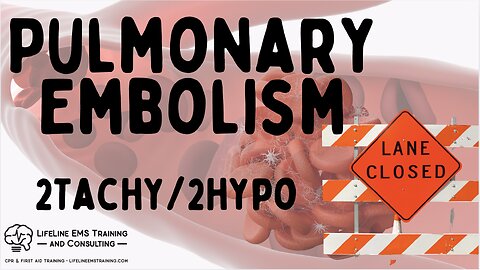 Pulmonary Embolism- 2Tachy/2Hypo