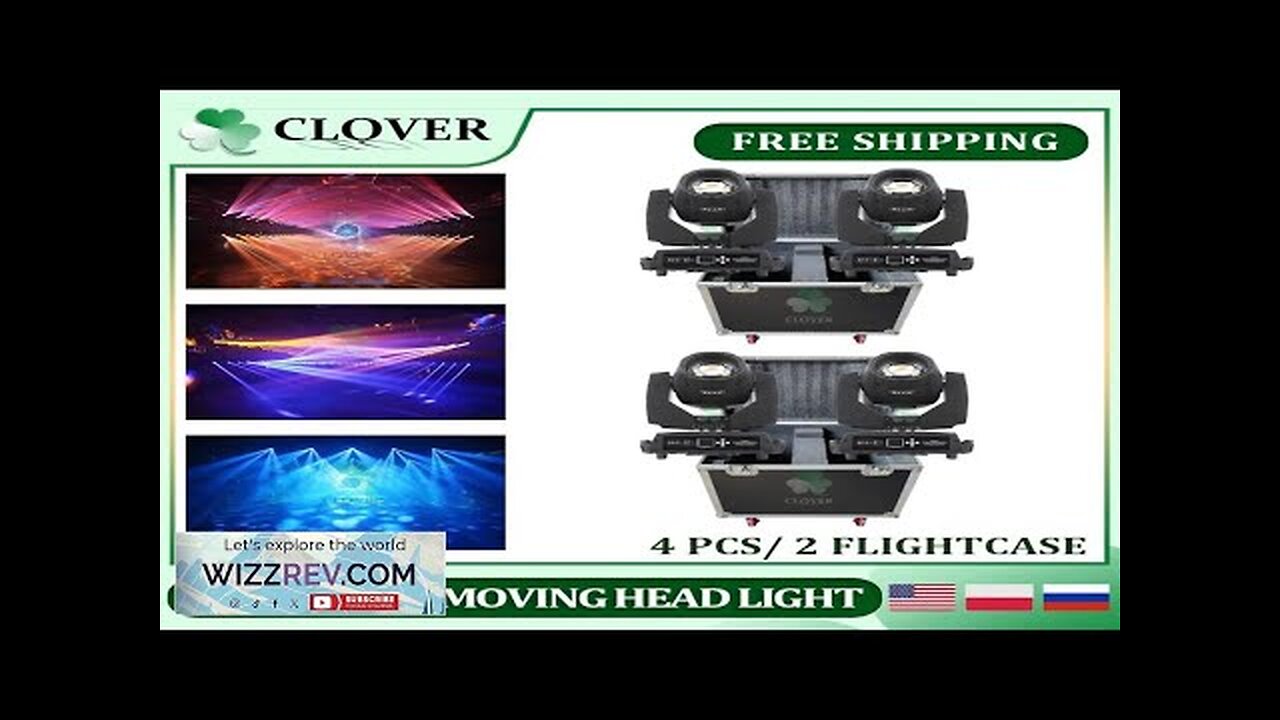 0 Tax 4Pcs Beam 230W 7R Moving Head Light With 2 Flight Review