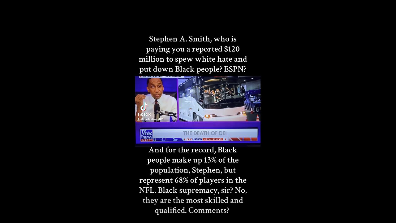 Stephen A. Smith, feels blacks are not capable of being the most qualified and smartest