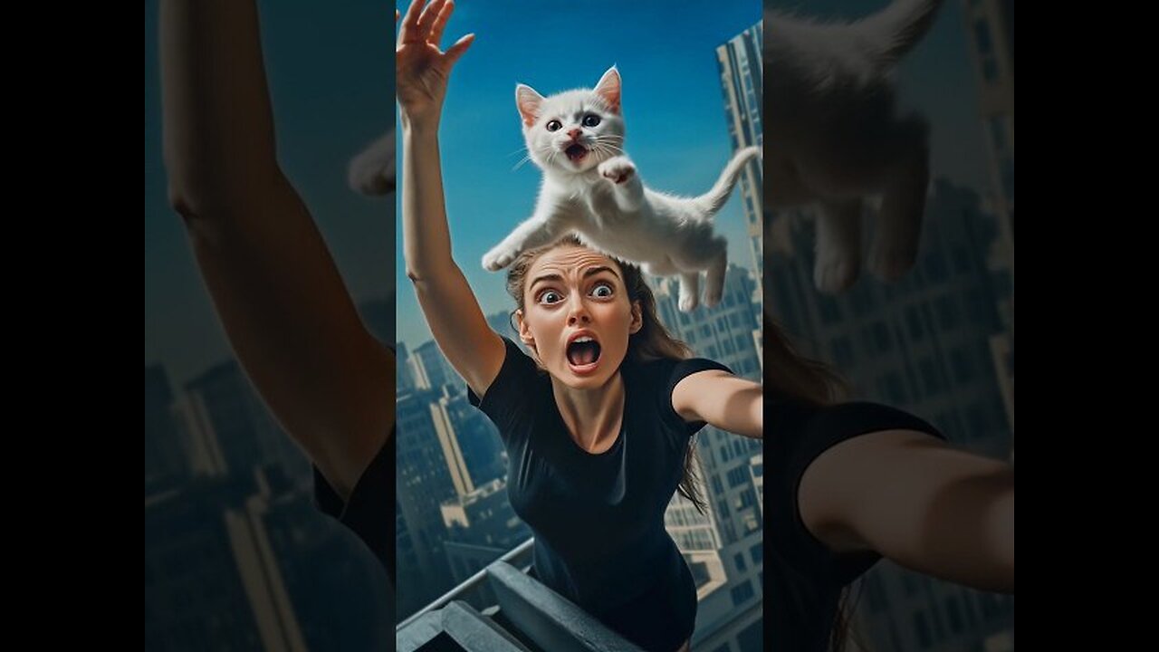 Why is she throwing kitten? 🐈
