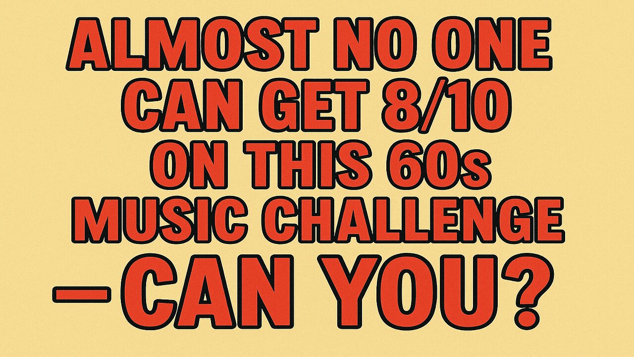 The best 60s songs