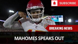 Patrick Mahomes Speaks Out After Loss