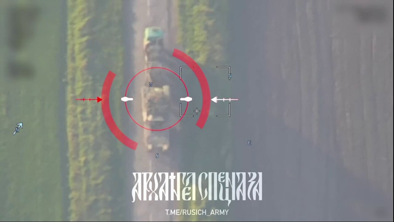 FPV crew detected an enemy combat vehicle and successfully hit a target in the Pervomaisky,Kharkov