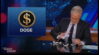 Jon Stewart Slices Open Hand While On An Anti-DOGE Rant