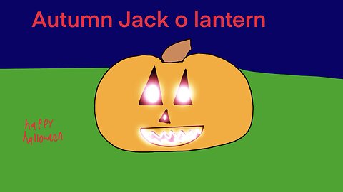 Autumn jack o lantern