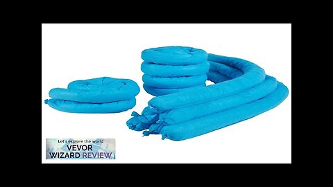 VEVOR Universal Absorbent Sock Water Absorbing Snake 20 Gal Capacity 3" x Review