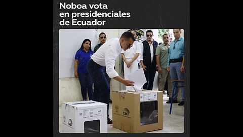 Presidente ecuatoriano vota en las elecciones generales