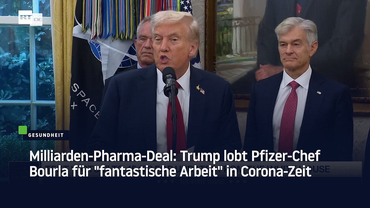 Milliarden-Pharma-Deal: Trump lobt Pfizer-Chef Bourla für fantastische Arbeit in Corona-Zeit