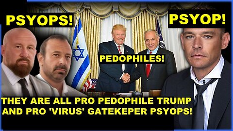 Controlled Opp Psyop PRO PEDO TRUMP and PRO 'VIRUS' 'Stew Peters' in Plain SIght!