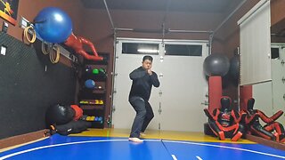 WTD Sliding Front Kick to Oblique Kick sequential