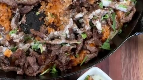 steak cheese and rice recipe