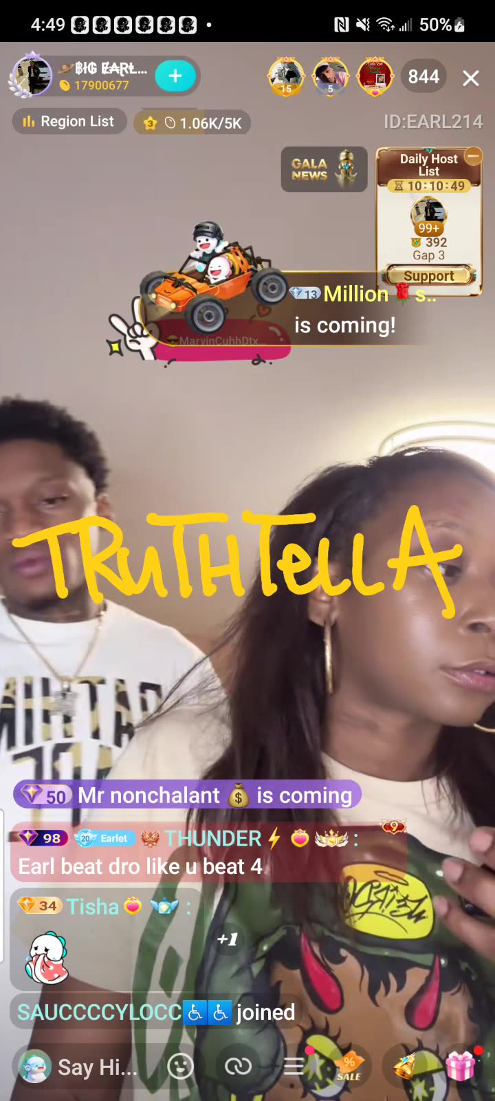 BIG EARL & 21BADBITCH LINE GGHUNCHO THEN LINE DROSKI