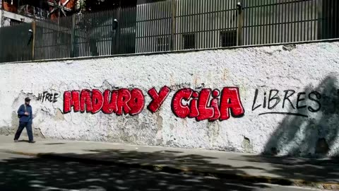 Billboards, posters and murals in Caracas call for Maduro's return