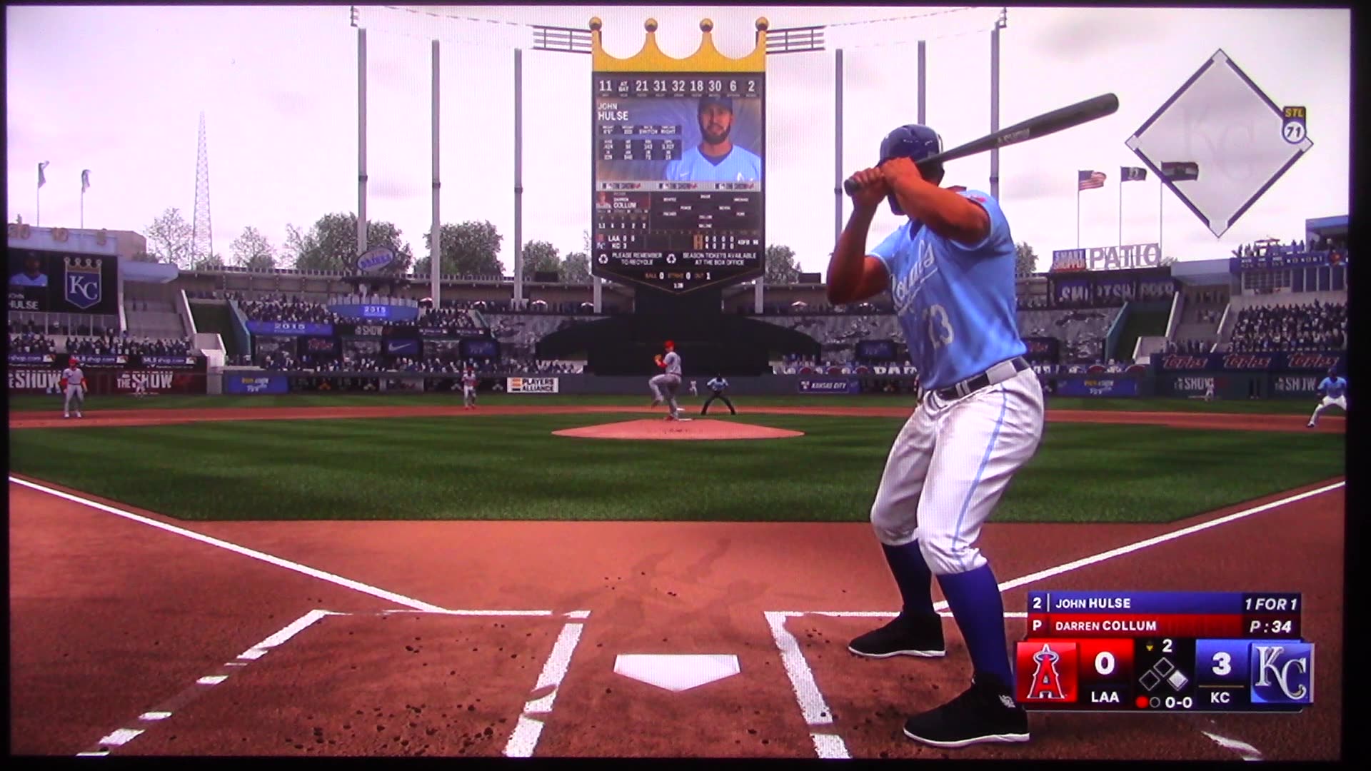 MLB The Show: Kansas City Royals vs Los Angeles Angels (S22 G130)