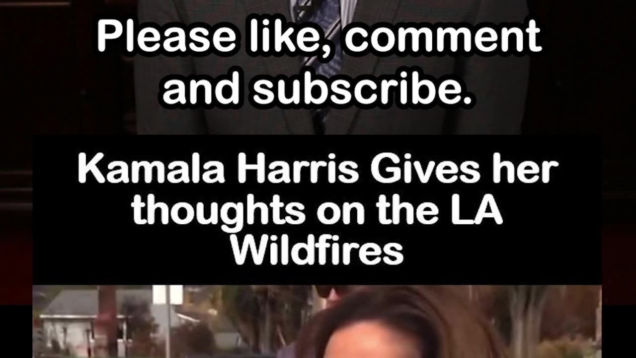 Kamala Harris Shares Thoughts on LA Wildfires