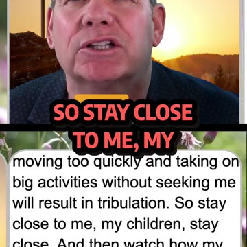 God warns: Stay CLOSE to Me—listen STEP BY STEP! 🕊️👂