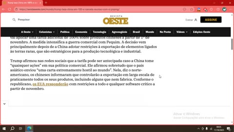 Trump taxa China em 100% e cancela reunião com Xi Jinping.mp4
