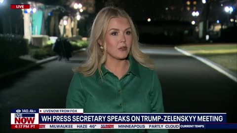 Karoline Leavitt speaks on Trump-Zelenskyy meeting