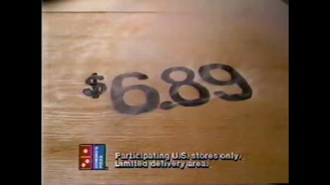 January 29, 1989 - $6.89 Domino's Pizzas & Promo for Premiere of 'Studio 5B'