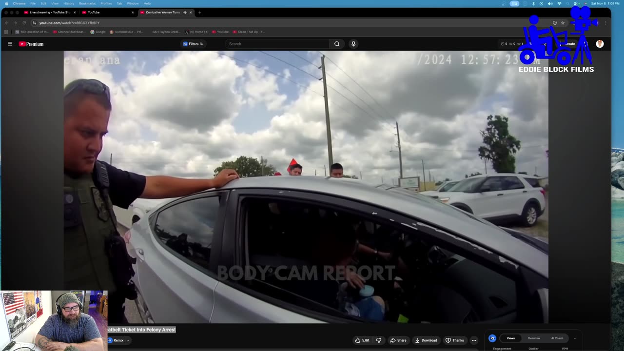 Combative Woman Turns Simple Seatbelt Ticket Into Felony Arrest