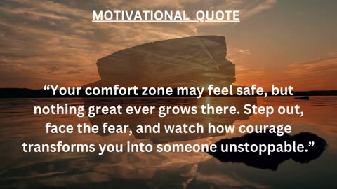 Motivational Quote, 🚀 Growth begins at the edge of comfort.
