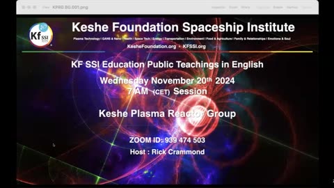 Keshe Plasma Reactor Group 2024-11-20-T1
