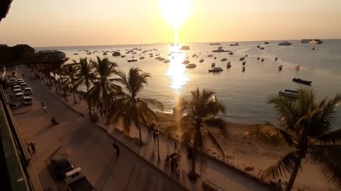 21st AUG 22. STUNNING 180' VIDEO OF THE BEAUTIFUL ZANZI ISLAND BEACHFRONT & AWESOME SUNSET #travel