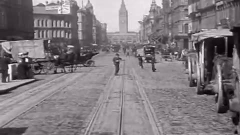 San Francisco Trolley Ride and Street Scenes 1905