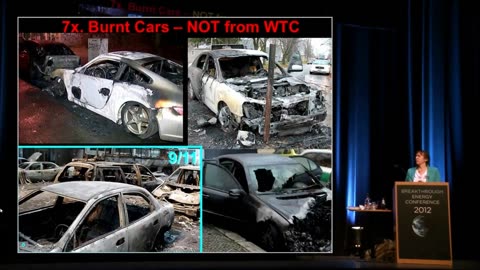 9/11 Burnt cars and fires