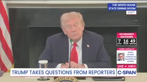 Great President Donald Trump one liner to NBC reporter